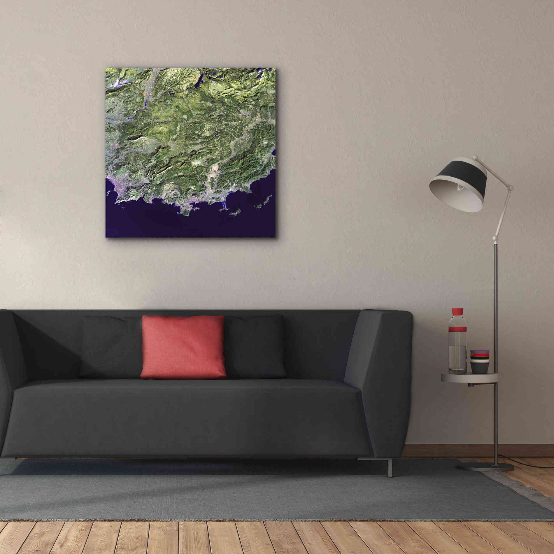 'Earth as Art: Coast France' Canvas Wall Art,37 x 37
