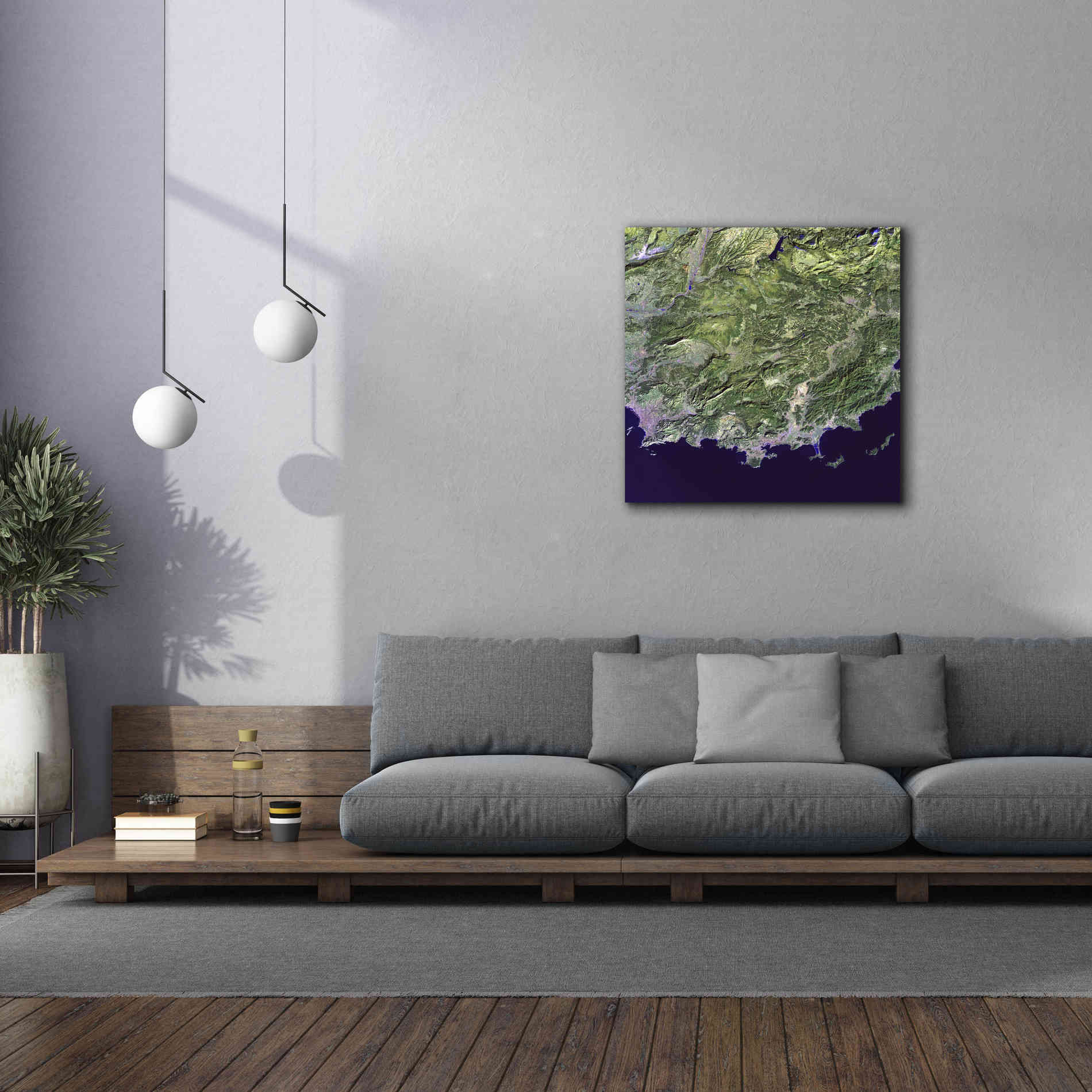 'Earth as Art: Coast France' Canvas Wall Art,37 x 37