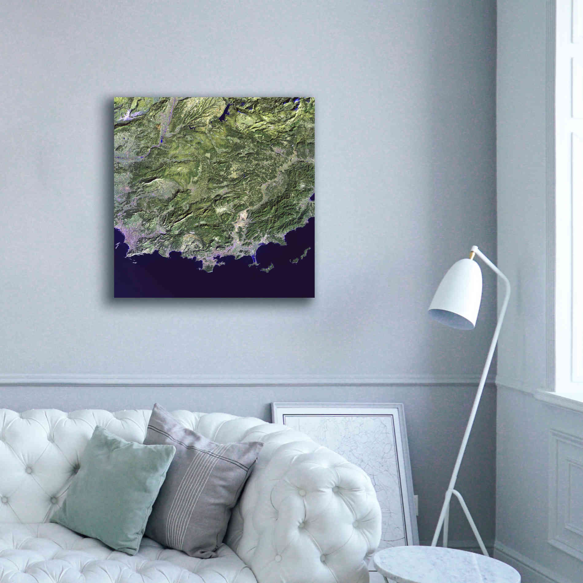'Earth as Art: Coast France' Canvas Wall Art,37 x 37