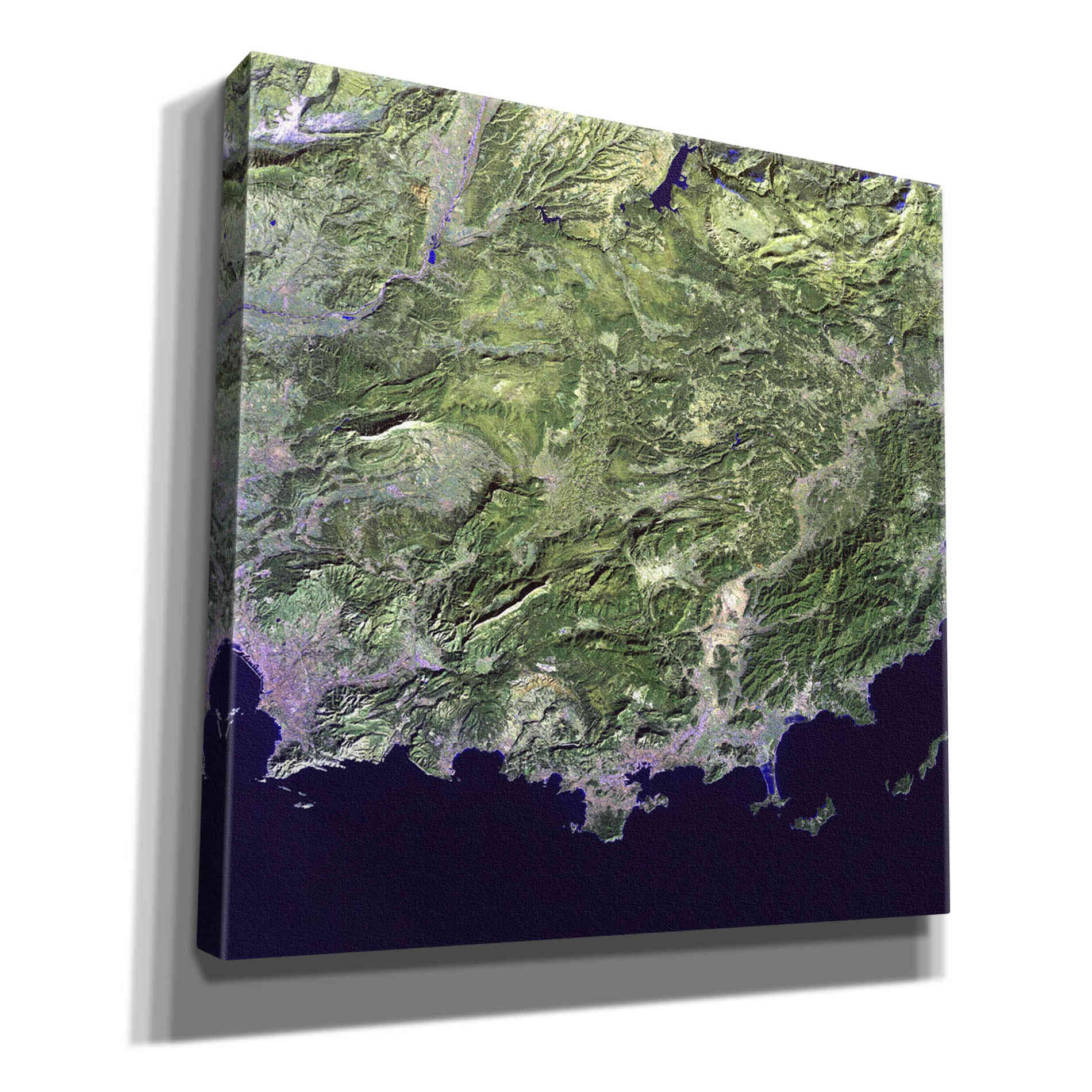 'Earth as Art: Coast France' Canvas Wall Art