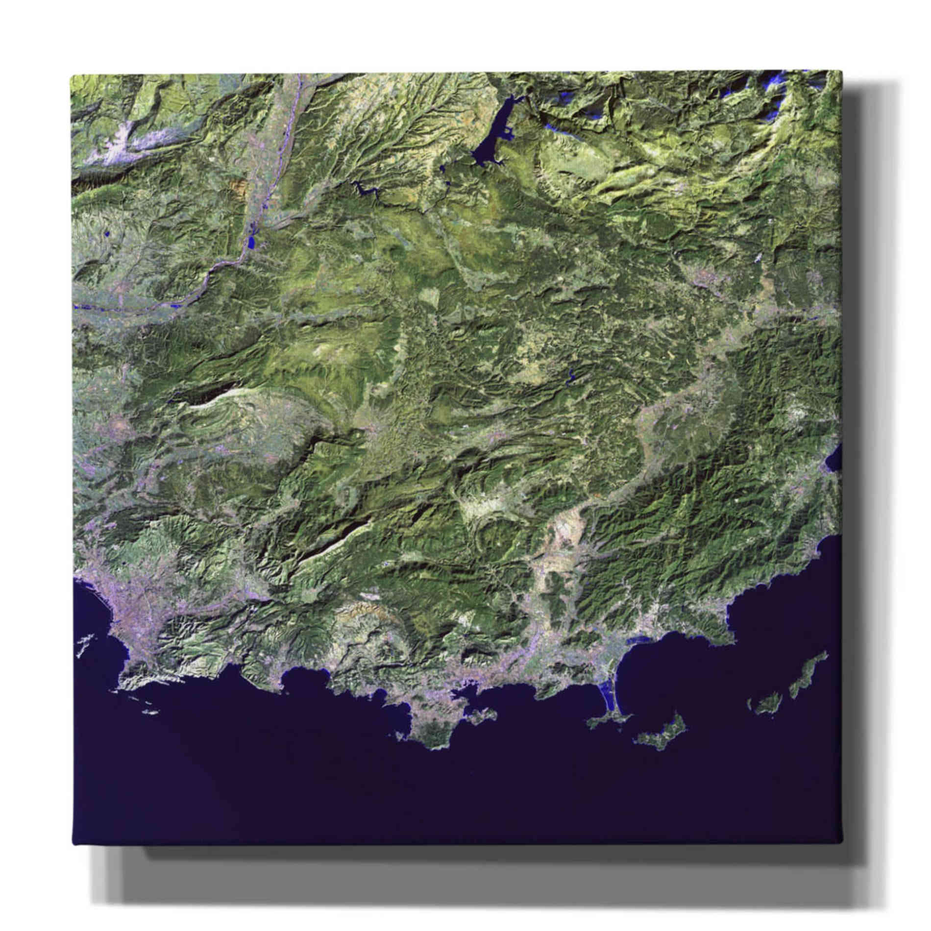'Earth as Art: Coast France' Canvas Wall Art