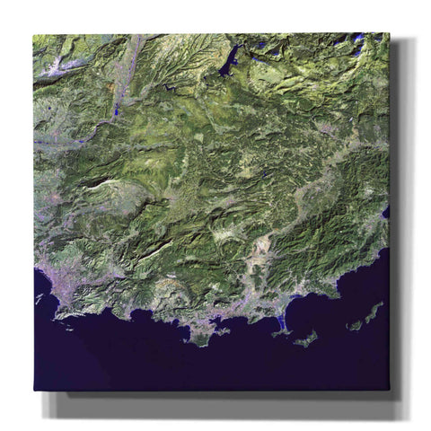 Image of 'Earth as Art: Coast France' Canvas Wall Art