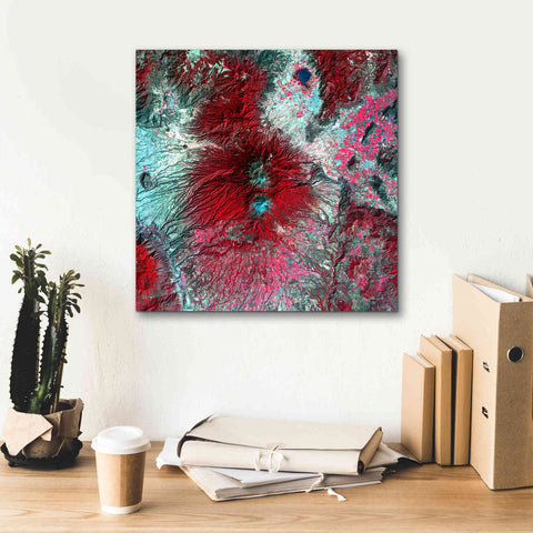 Image of 'Earth as Art: Colima Volcano' Canvas Wall Art,18 x 18