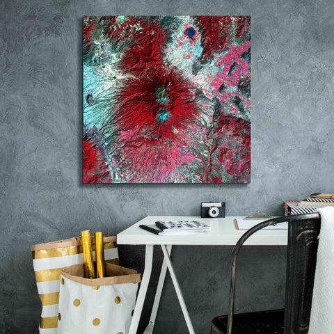 Image of 'Earth as Art: Colima Volcano' Canvas Wall Art,26 x 26