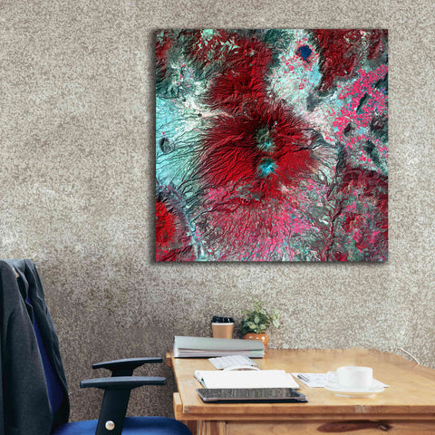 Image of 'Earth as Art: Colima Volcano' Canvas Wall Art,37 x 37