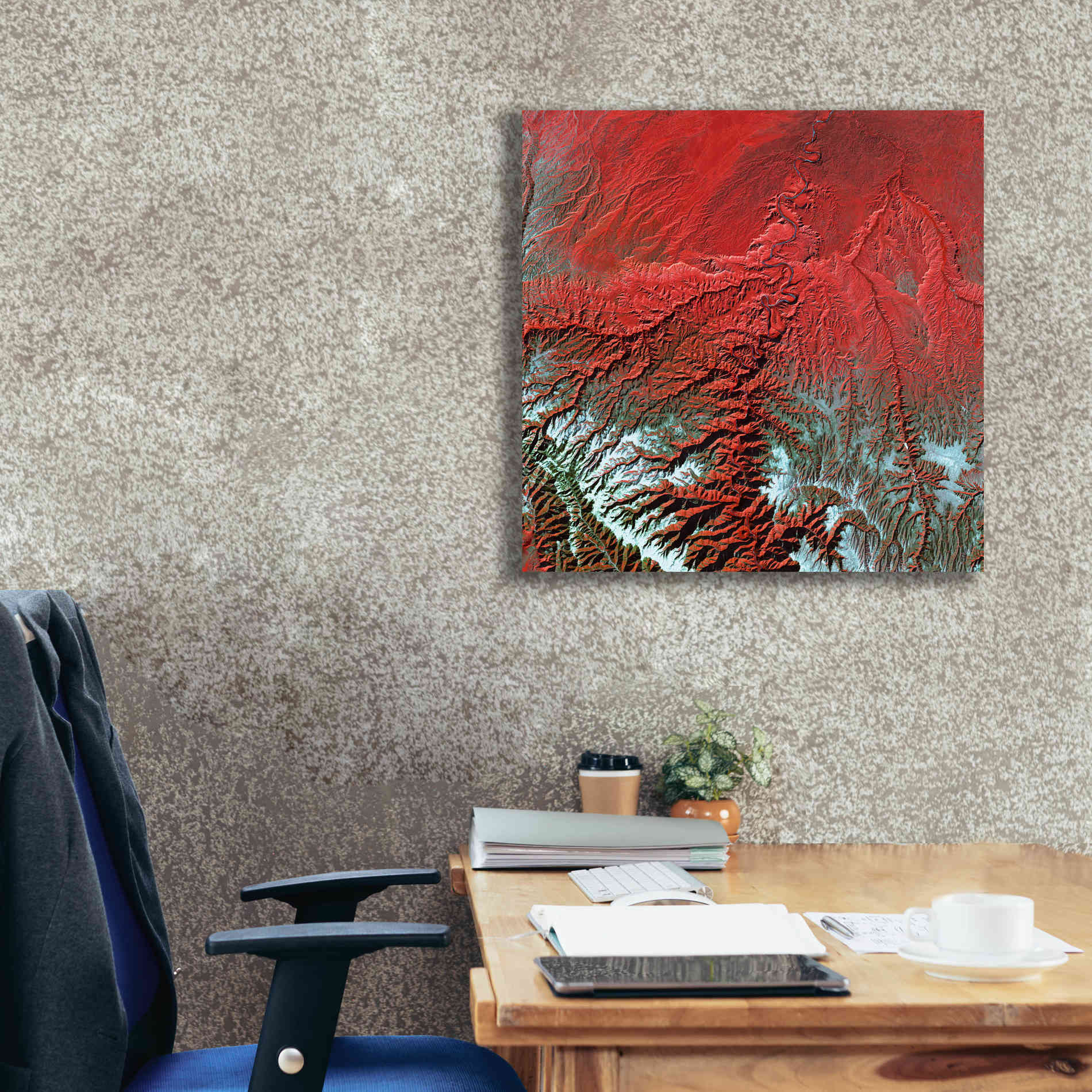 'Earth as Art: Desolation Canyon' Canvas Wall Art,26 x 26