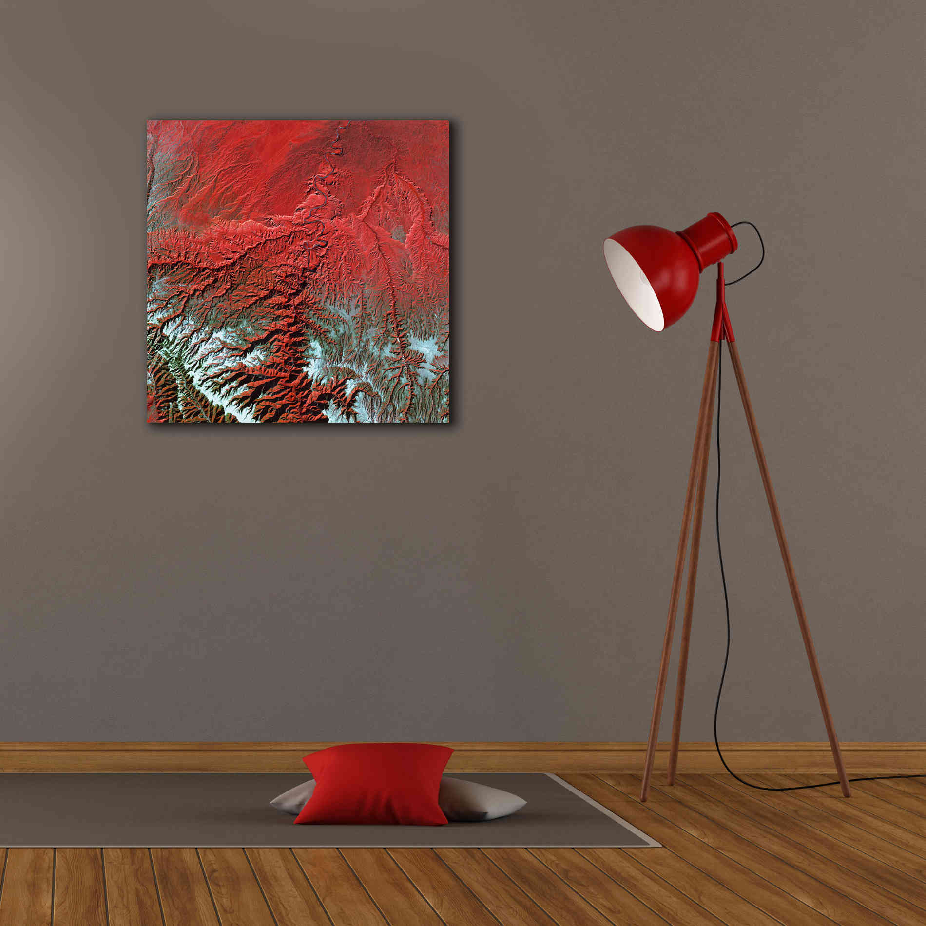 'Earth as Art: Desolation Canyon' Canvas Wall Art,26 x 26