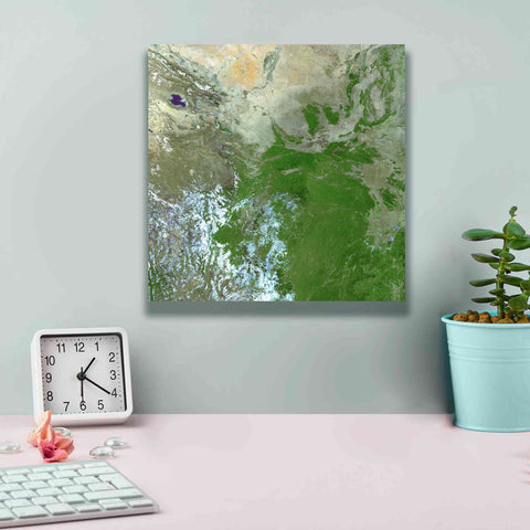 Image of 'Earth as Art: Eastern Asia' Canvas Wall Art,12 x 12