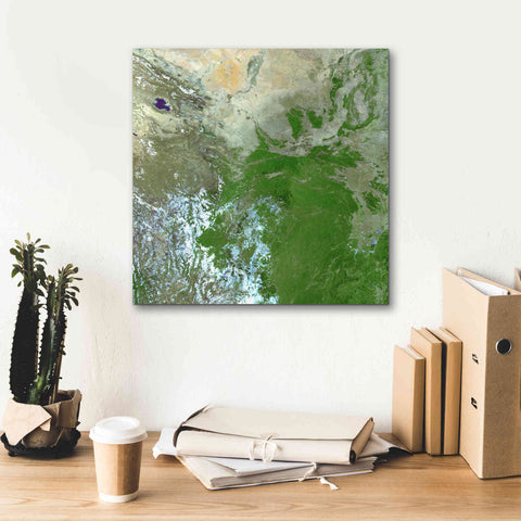 Image of 'Earth as Art: Eastern Asia' Canvas Wall Art,18 x 18