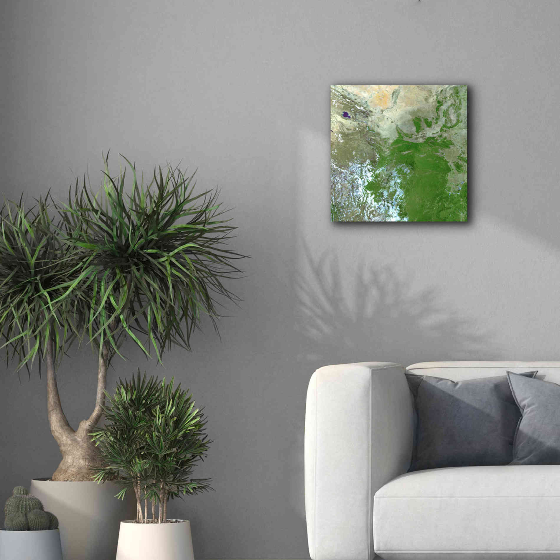 'Earth as Art: Eastern Asia' Canvas Wall Art,18 x 18