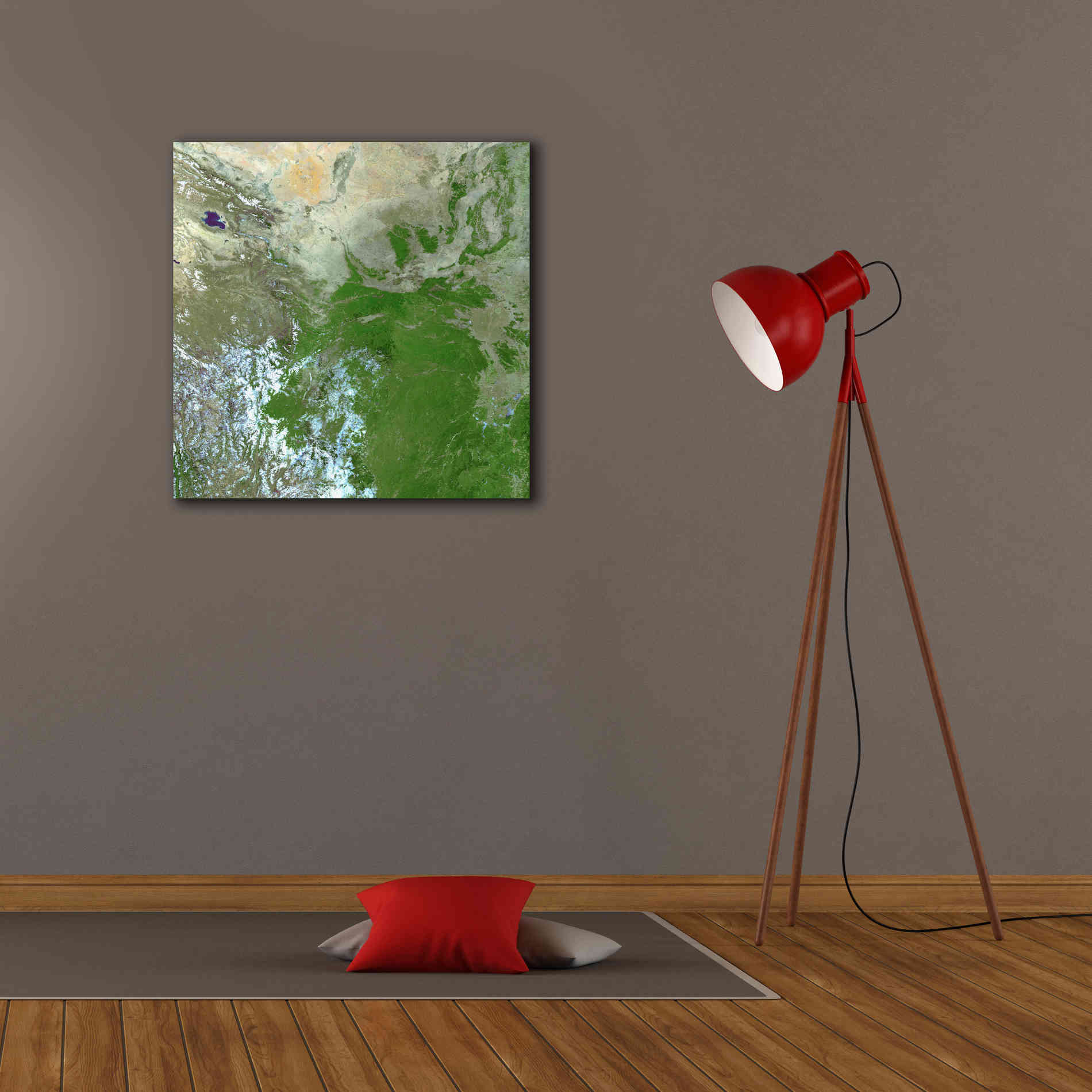 'Earth as Art: Eastern Asia' Canvas Wall Art,26 x 26