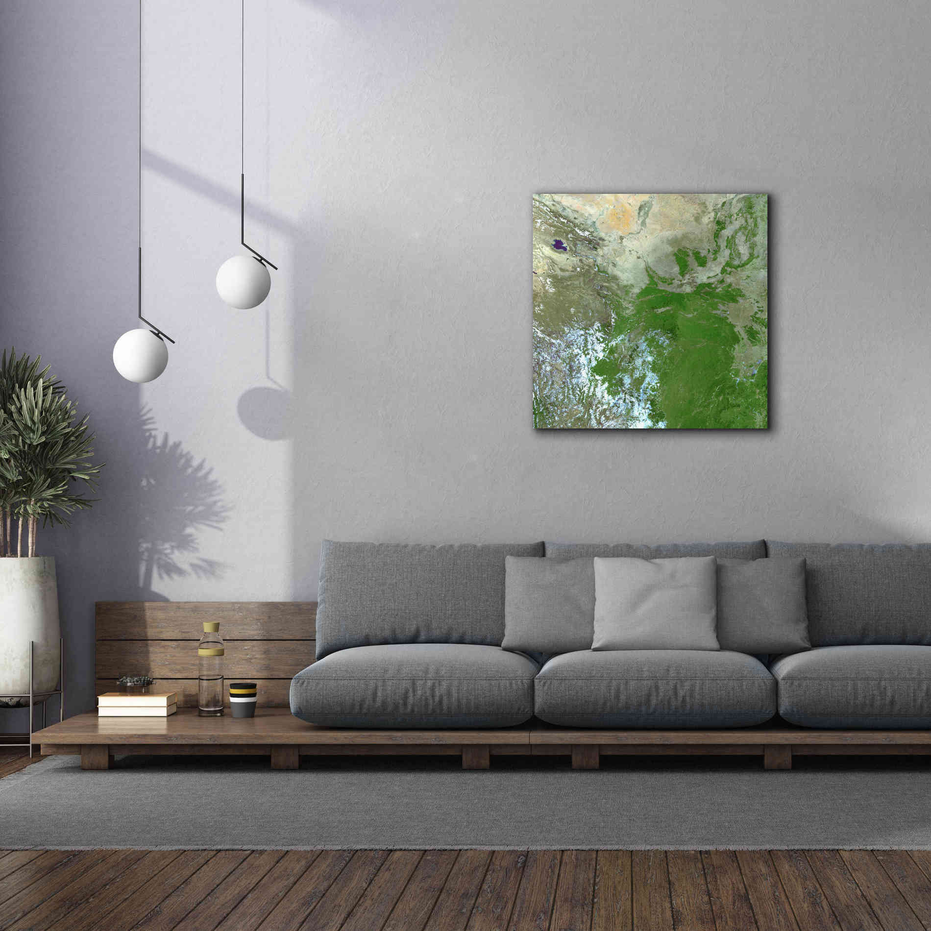 'Earth as Art: Eastern Asia' Canvas Wall Art,37 x 37