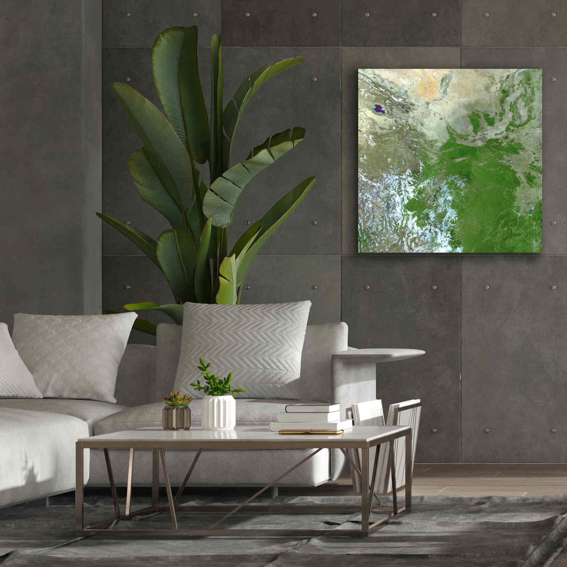 'Earth as Art: Eastern Asia' Canvas Wall Art,37 x 37