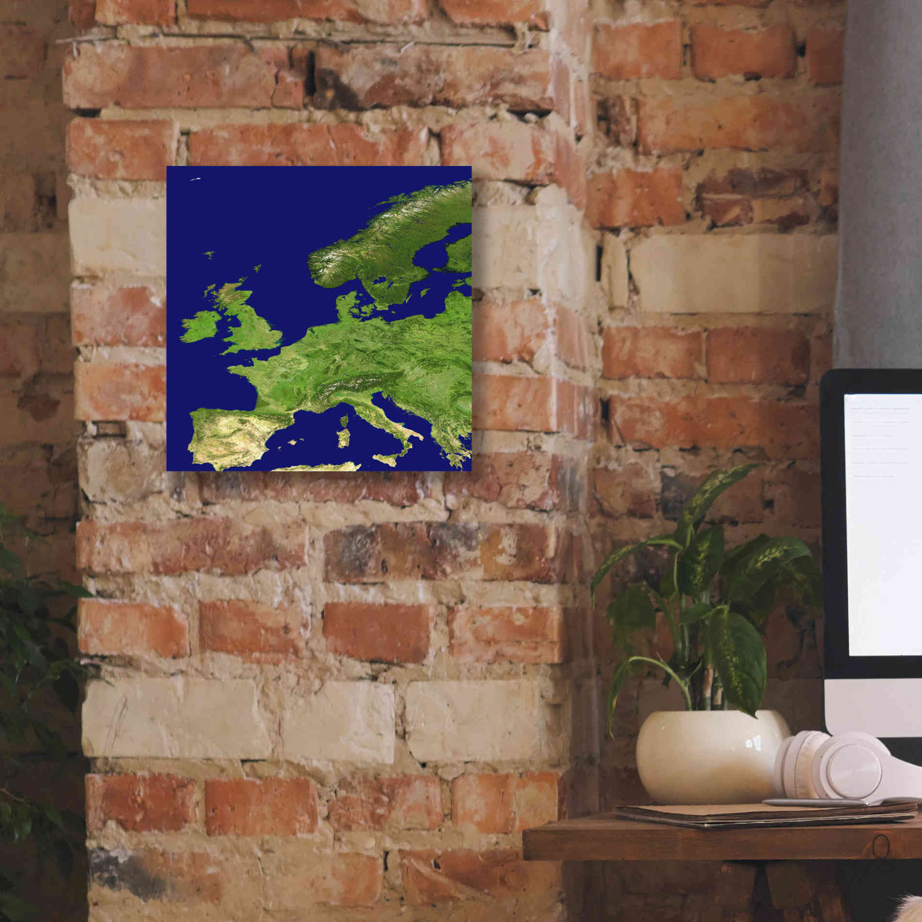 'Earth as Art: Europe ' Canvas Wall Art,12 x 12