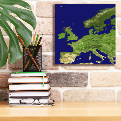 Image of 'Earth as Art: Europe ' Canvas Wall Art,12 x 12