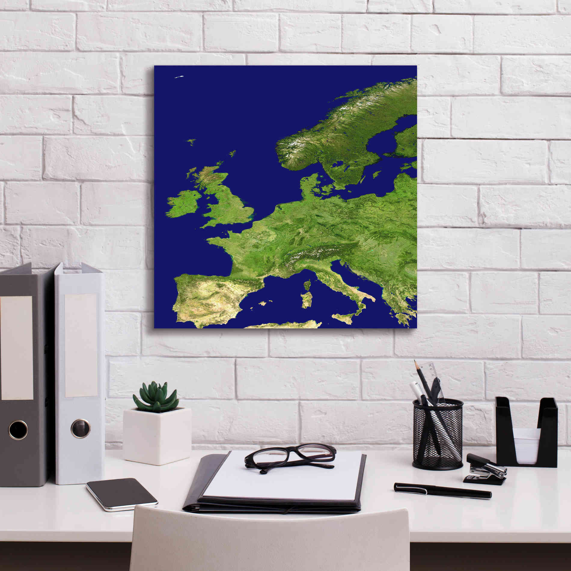 'Earth as Art: Europe ' Canvas Wall Art,18 x 18