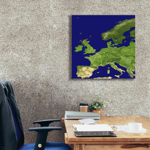Image of 'Earth as Art: Europe ' Canvas Wall Art,26 x 26