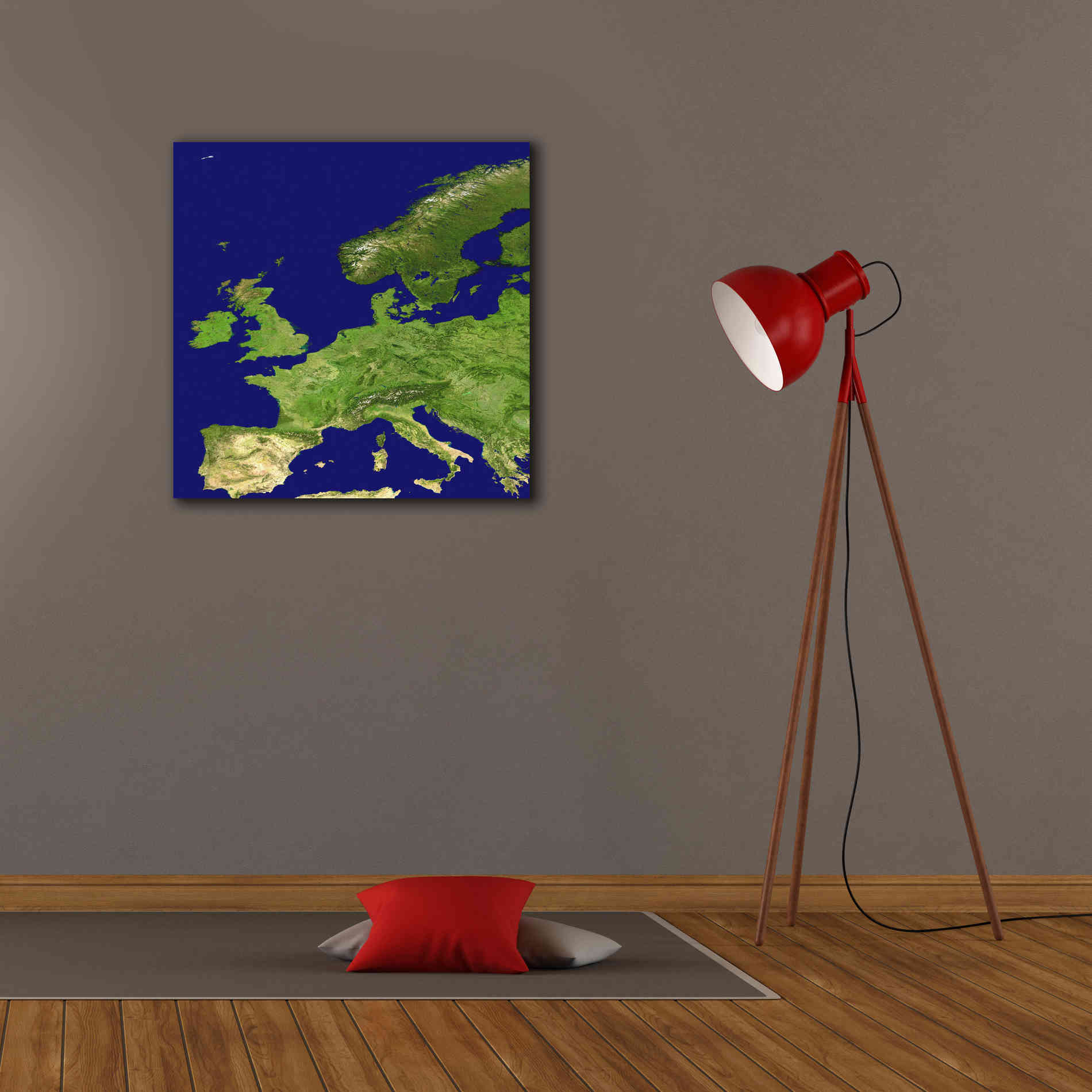 'Earth as Art: Europe ' Canvas Wall Art,26 x 26
