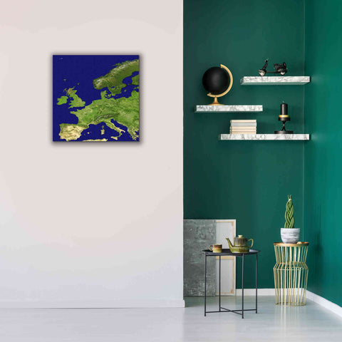 Image of 'Earth as Art: Europe ' Canvas Wall Art,26 x 26
