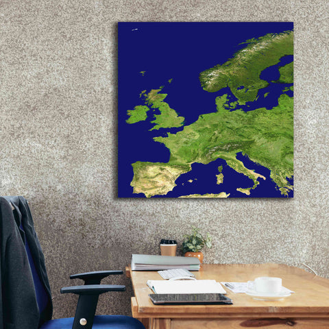 Image of 'Earth as Art: Europe ' Canvas Wall Art,37 x 37