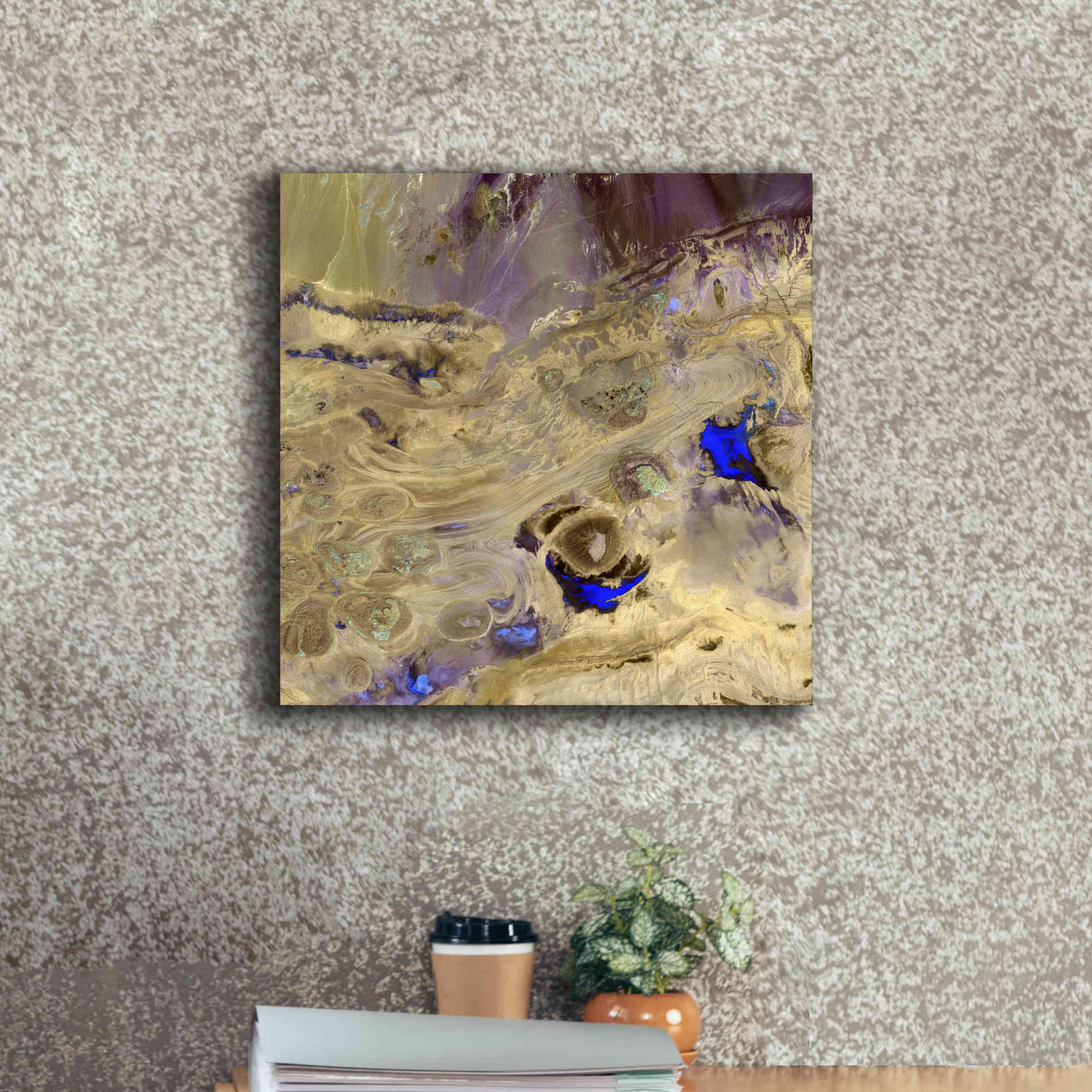 'Earth as Art: Great Salt Desert' Canvas Wall Art,18 x 18