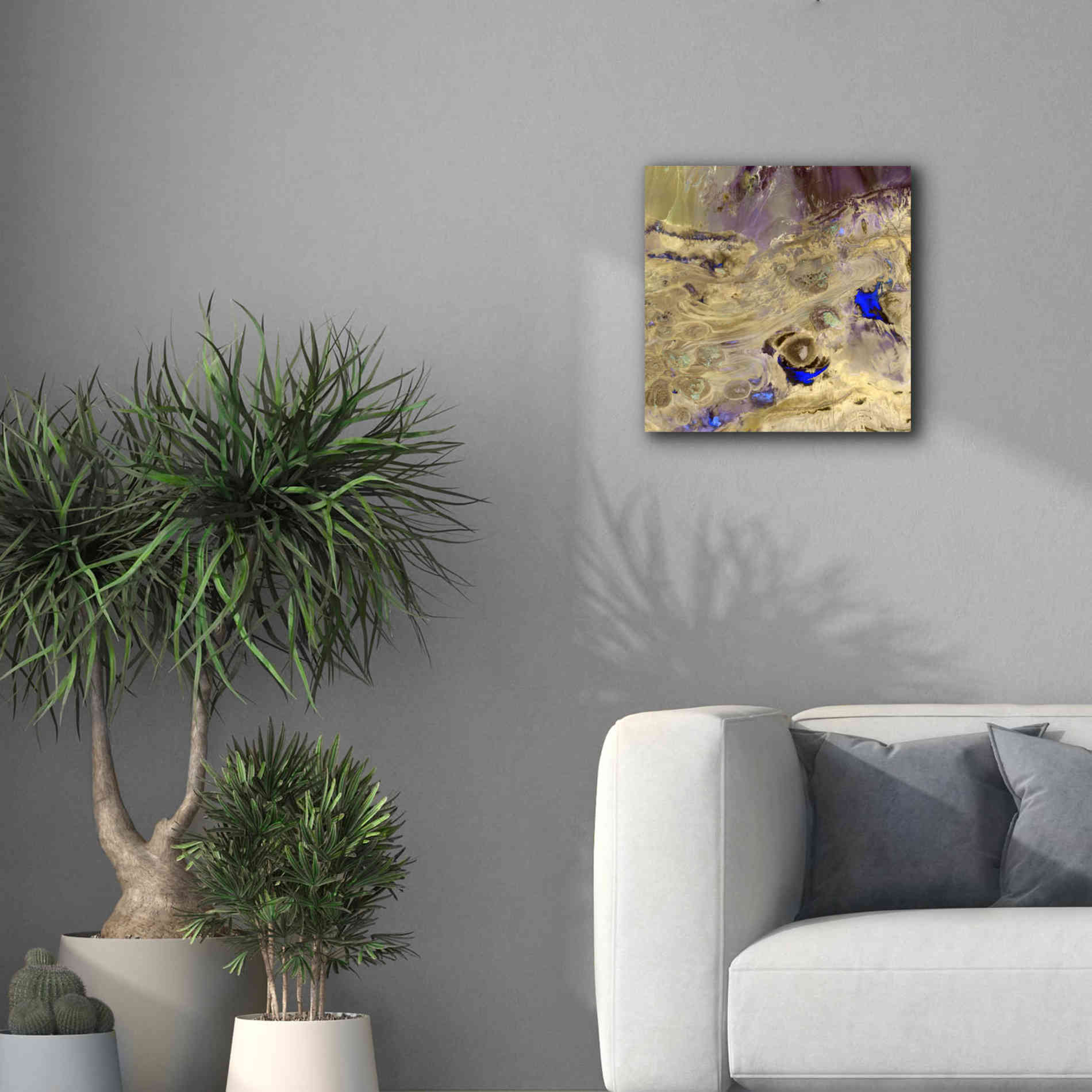 'Earth as Art: Great Salt Desert' Canvas Wall Art,18 x 18