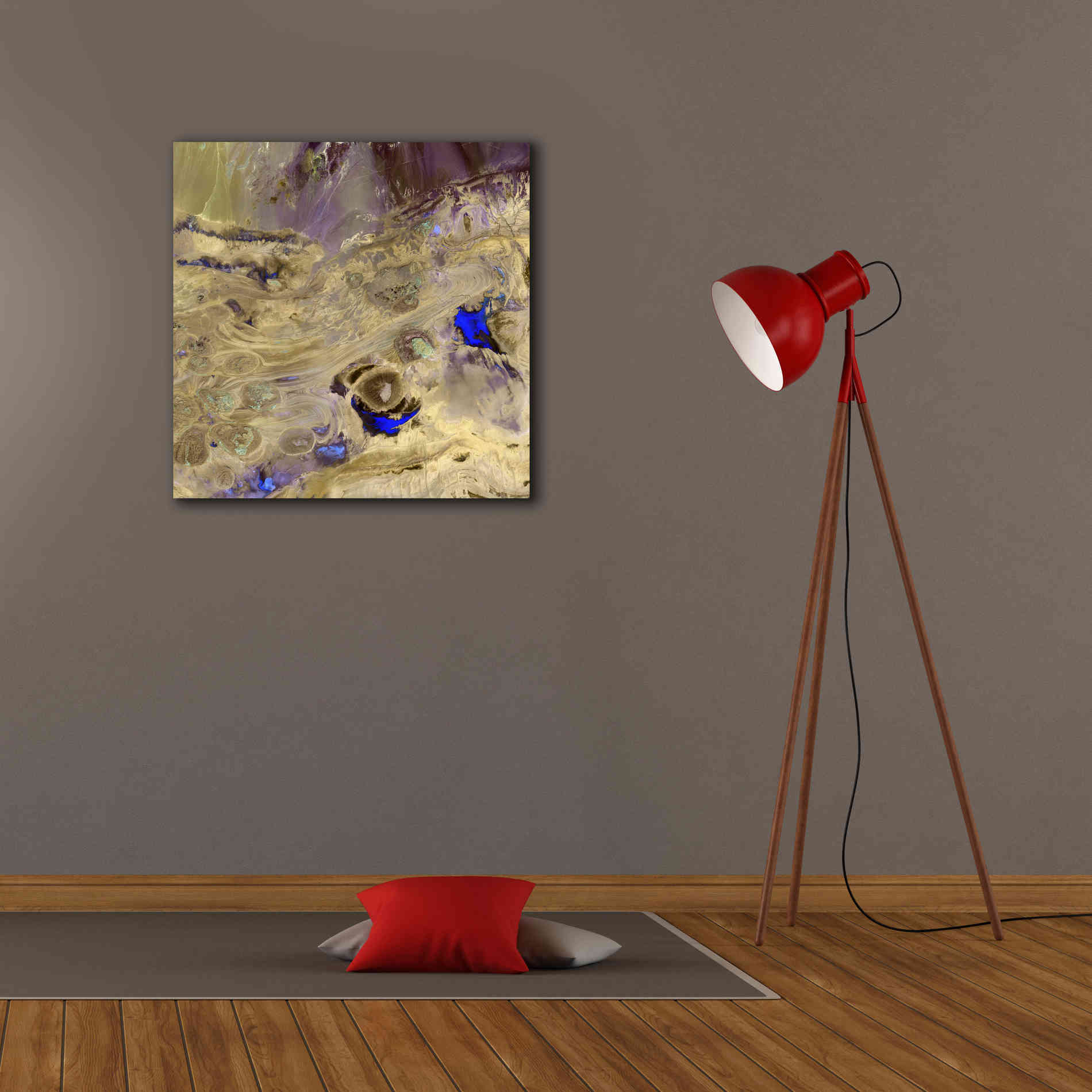 'Earth as Art: Great Salt Desert' Canvas Wall Art,26 x 26
