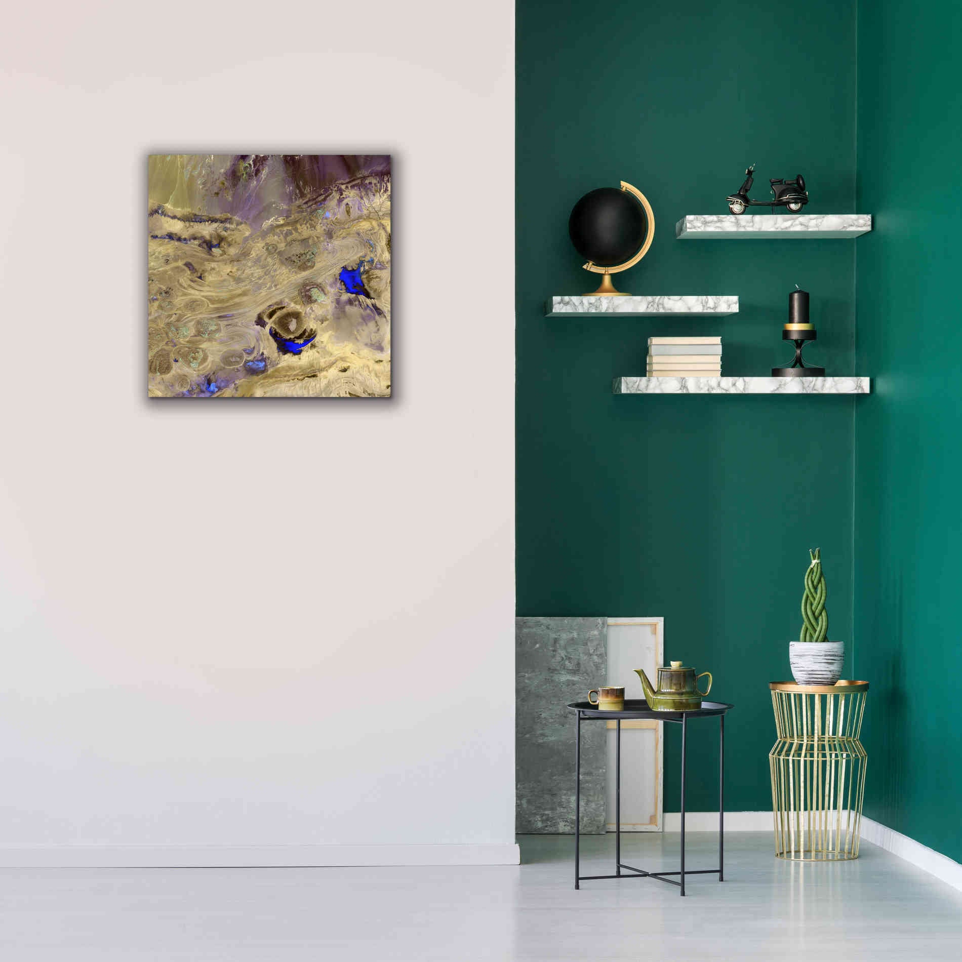 'Earth as Art: Great Salt Desert' Canvas Wall Art,26 x 26
