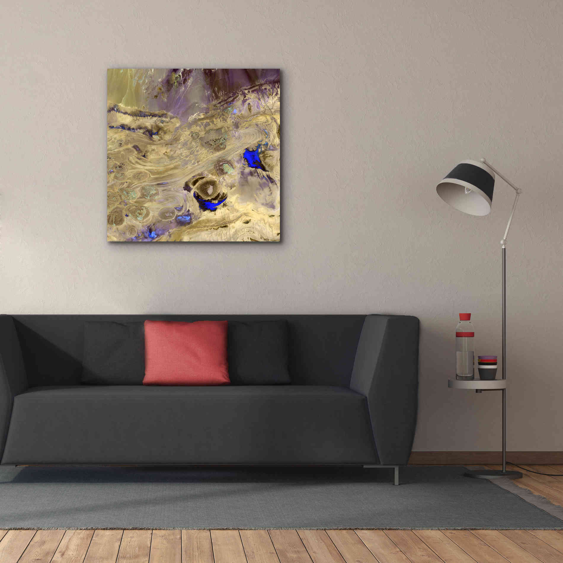 'Earth as Art: Great Salt Desert' Canvas Wall Art,37 x 37