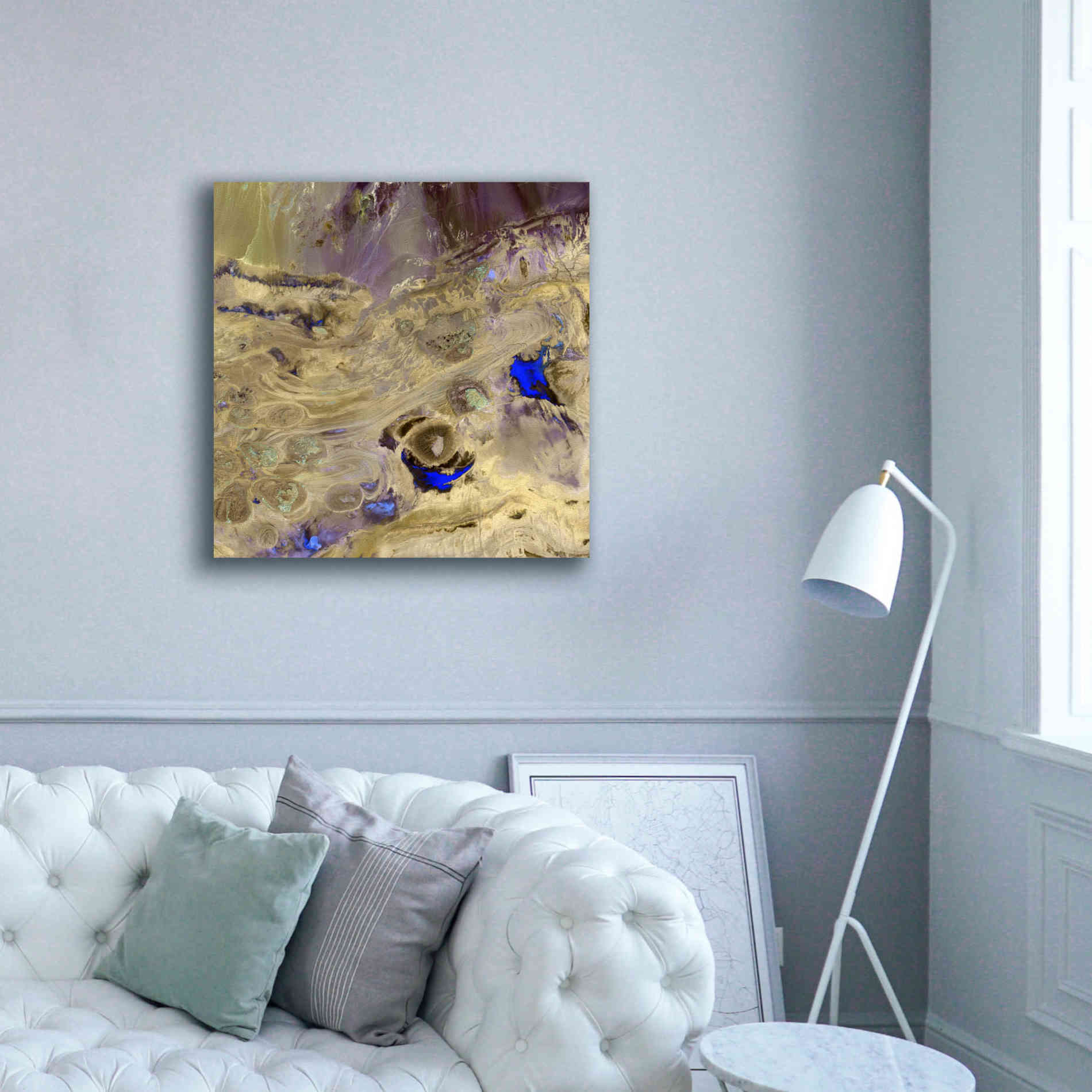 'Earth as Art: Great Salt Desert' Canvas Wall Art,37 x 37