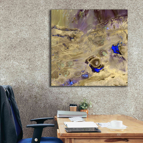 Image of 'Earth as Art: Great Salt Desert' Canvas Wall Art,37 x 37