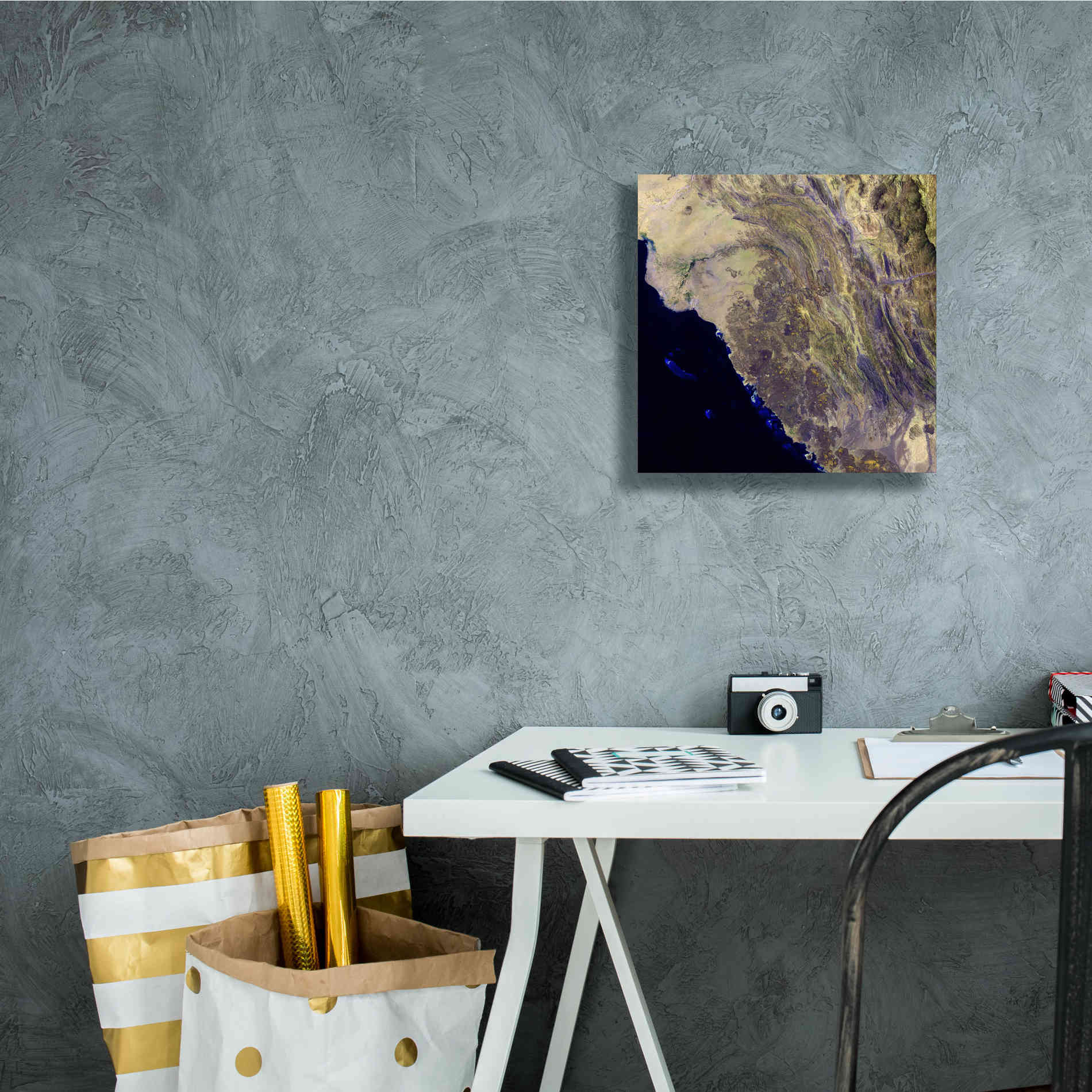 'Earth as Art: Harrat Al Birk' Canvas Wall Art,12 x 12