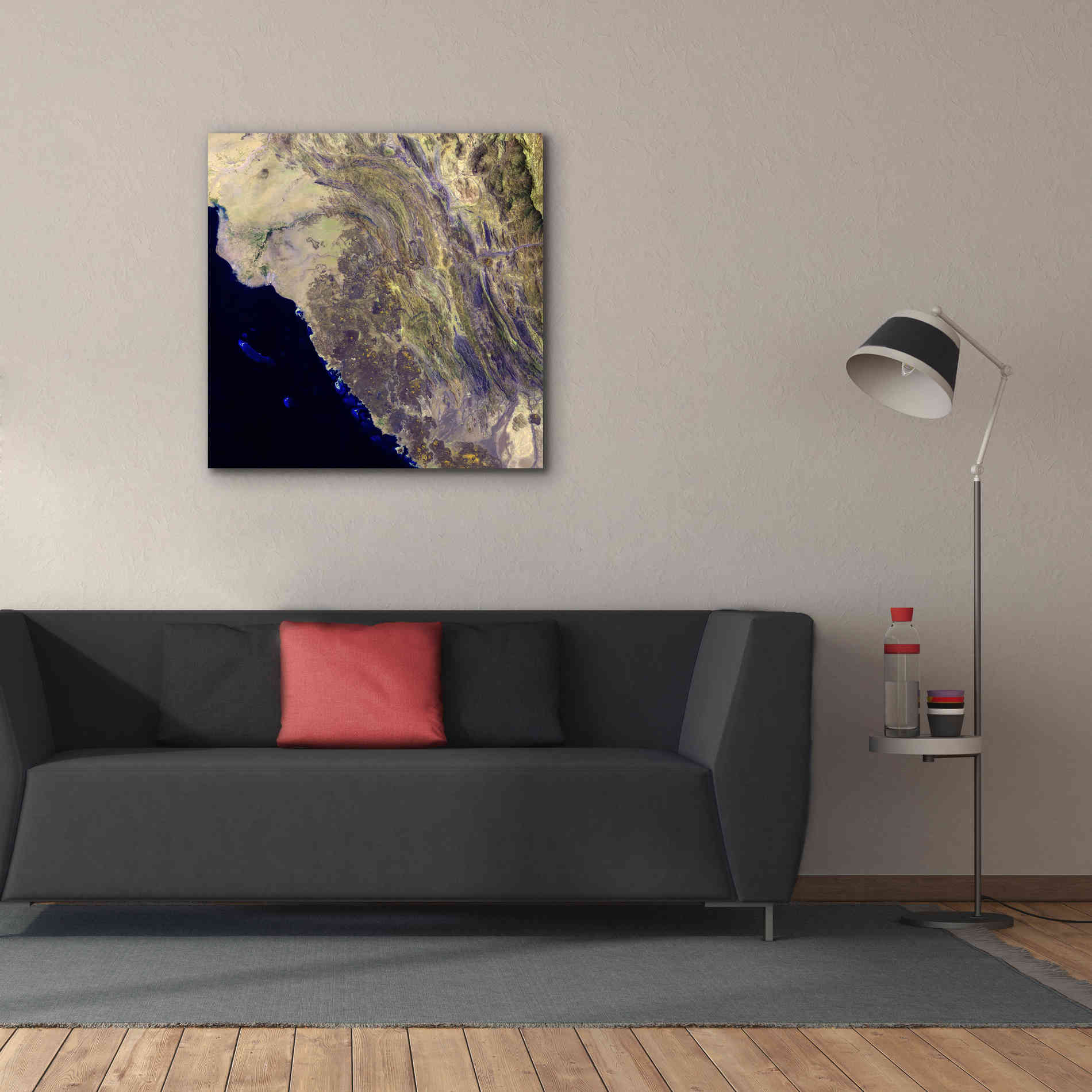 'Earth as Art: Harrat Al Birk' Canvas Wall Art,37 x 37