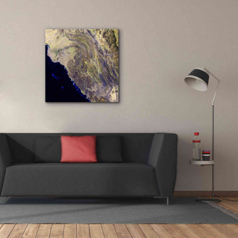 Image of 'Earth as Art: Harrat Al Birk' Canvas Wall Art,37 x 37