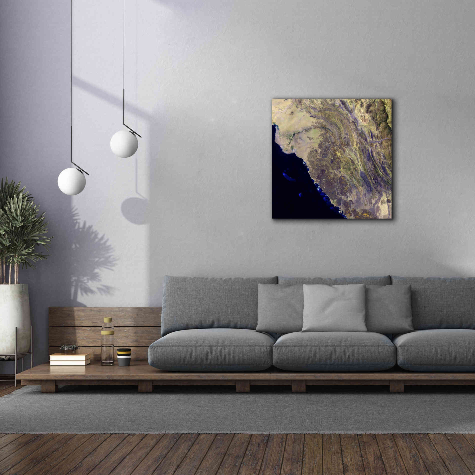 'Earth as Art: Harrat Al Birk' Canvas Wall Art,37 x 37