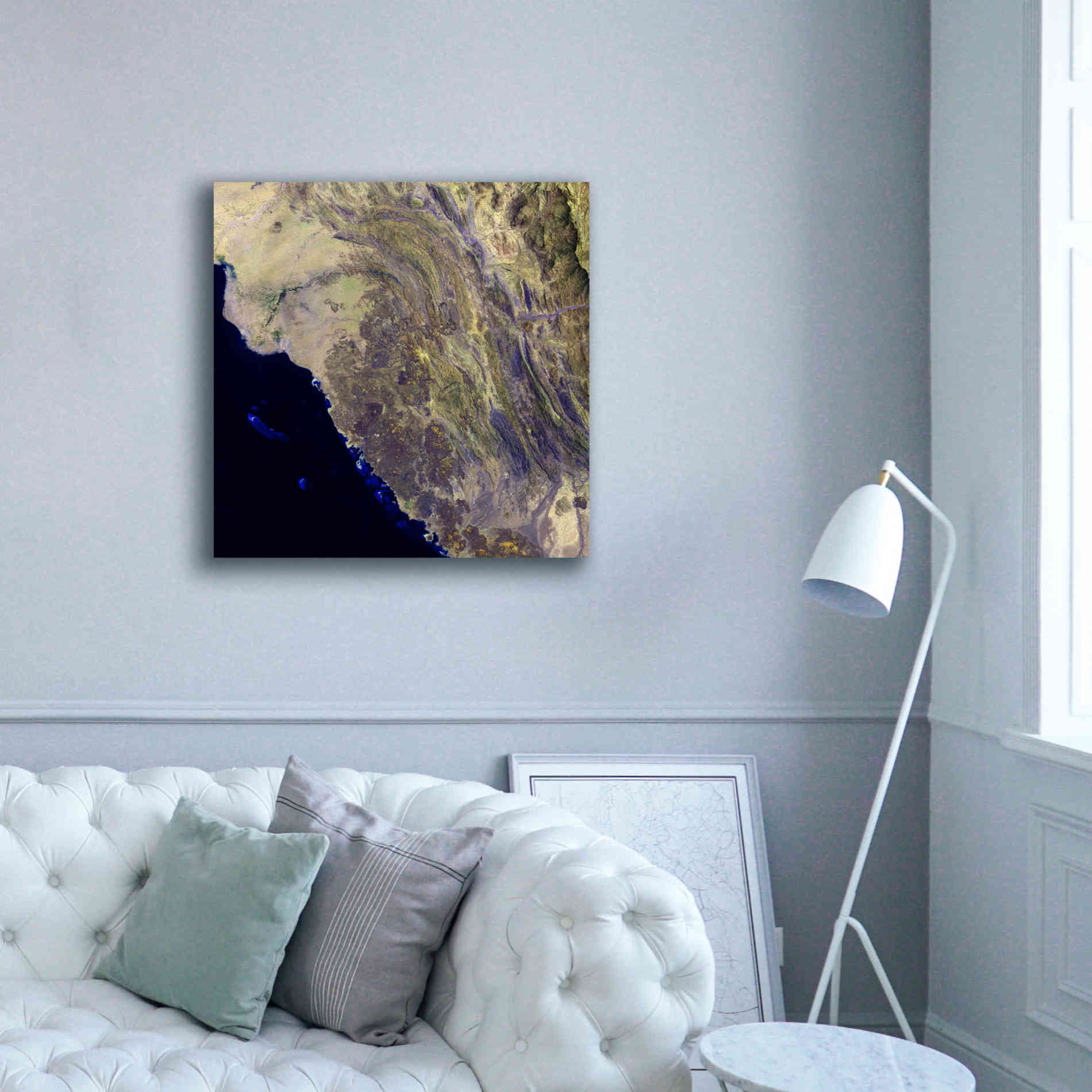 'Earth as Art: Harrat Al Birk' Canvas Wall Art,37 x 37