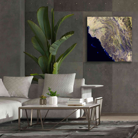 Image of 'Earth as Art: Harrat Al Birk' Canvas Wall Art,37 x 37