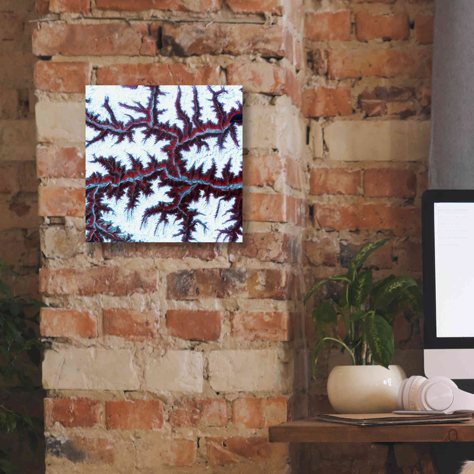 'Earth as Art: Himalayas ' Canvas Wall Art,12 x 12