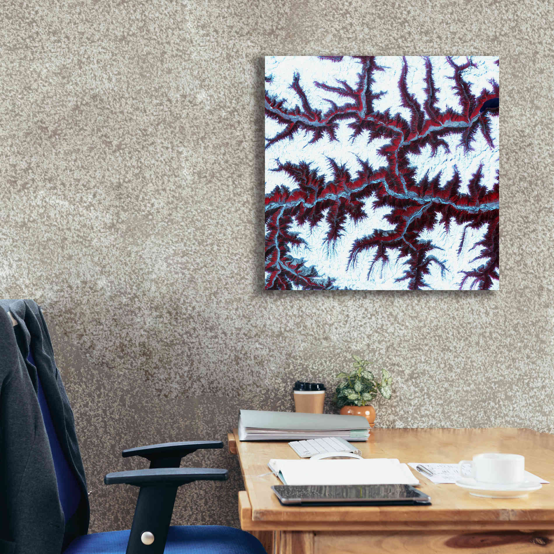 'Earth as Art: Himalayas ' Canvas Wall Art,26 x 26