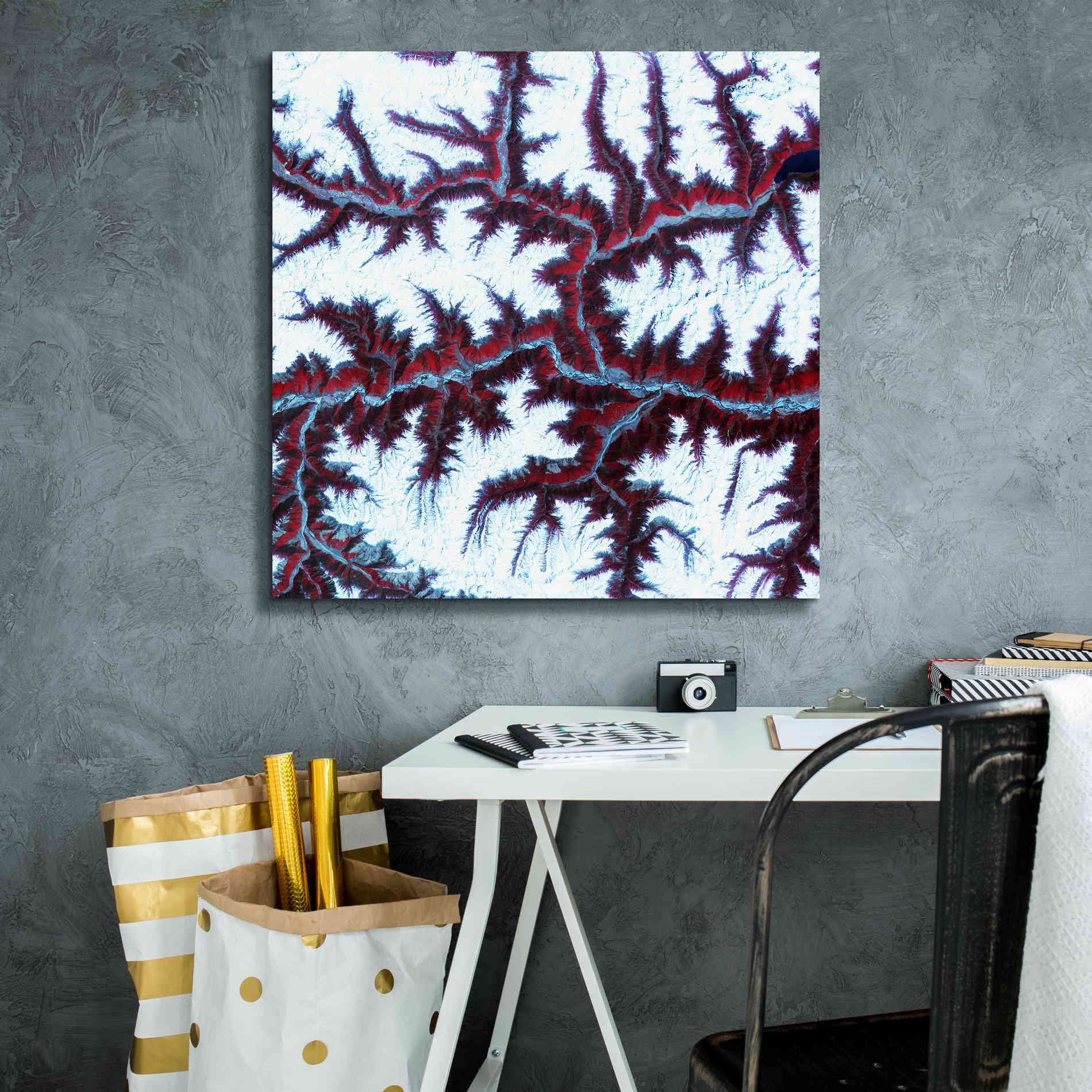 'Earth as Art: Himalayas ' Canvas Wall Art,26 x 26