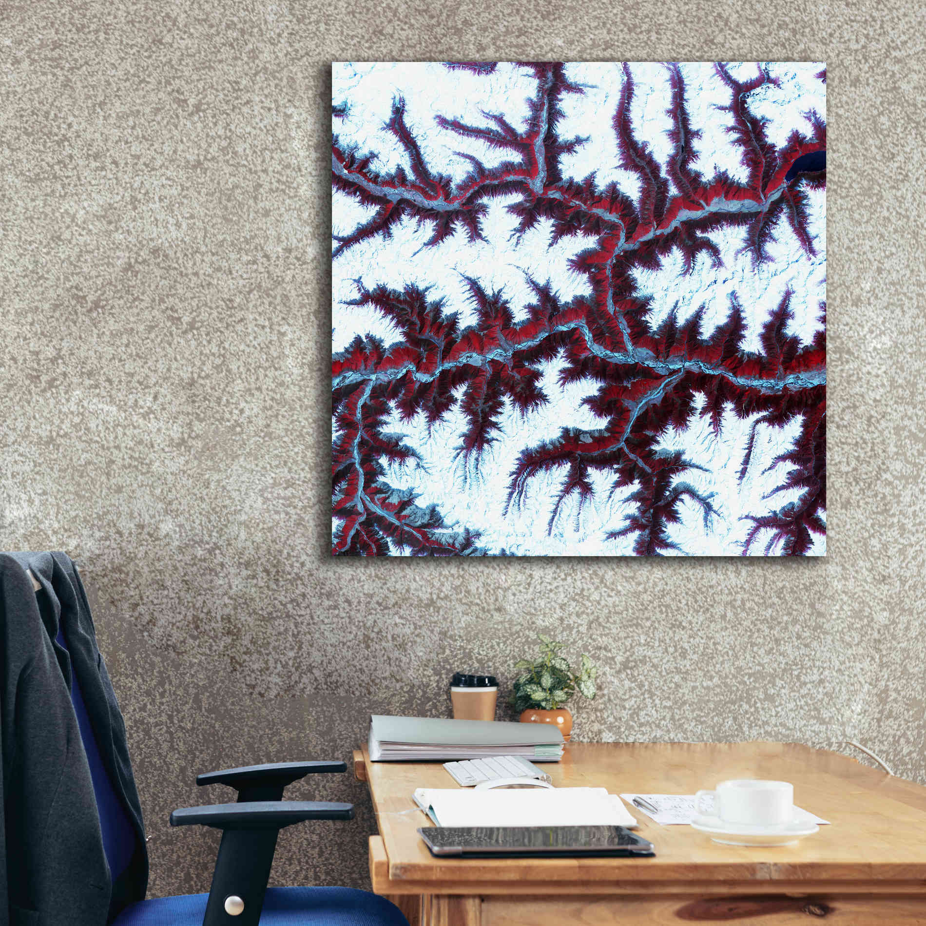 'Earth as Art: Himalayas ' Canvas Wall Art,37 x 37