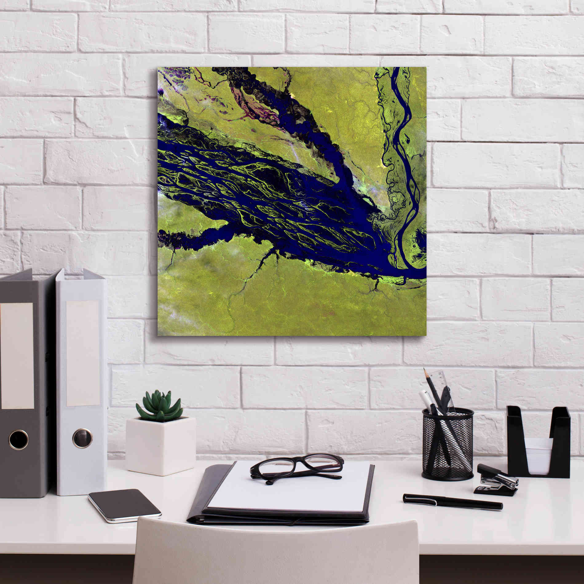 'Earth as Art: Jau Park' Canvas Wall Art,18 x 18