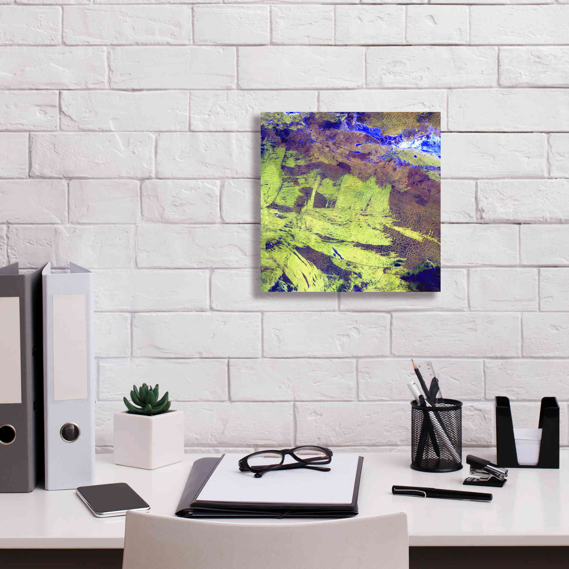 'Earth as Art: Lake Amadeus' Canvas Wall Art,12 x 12