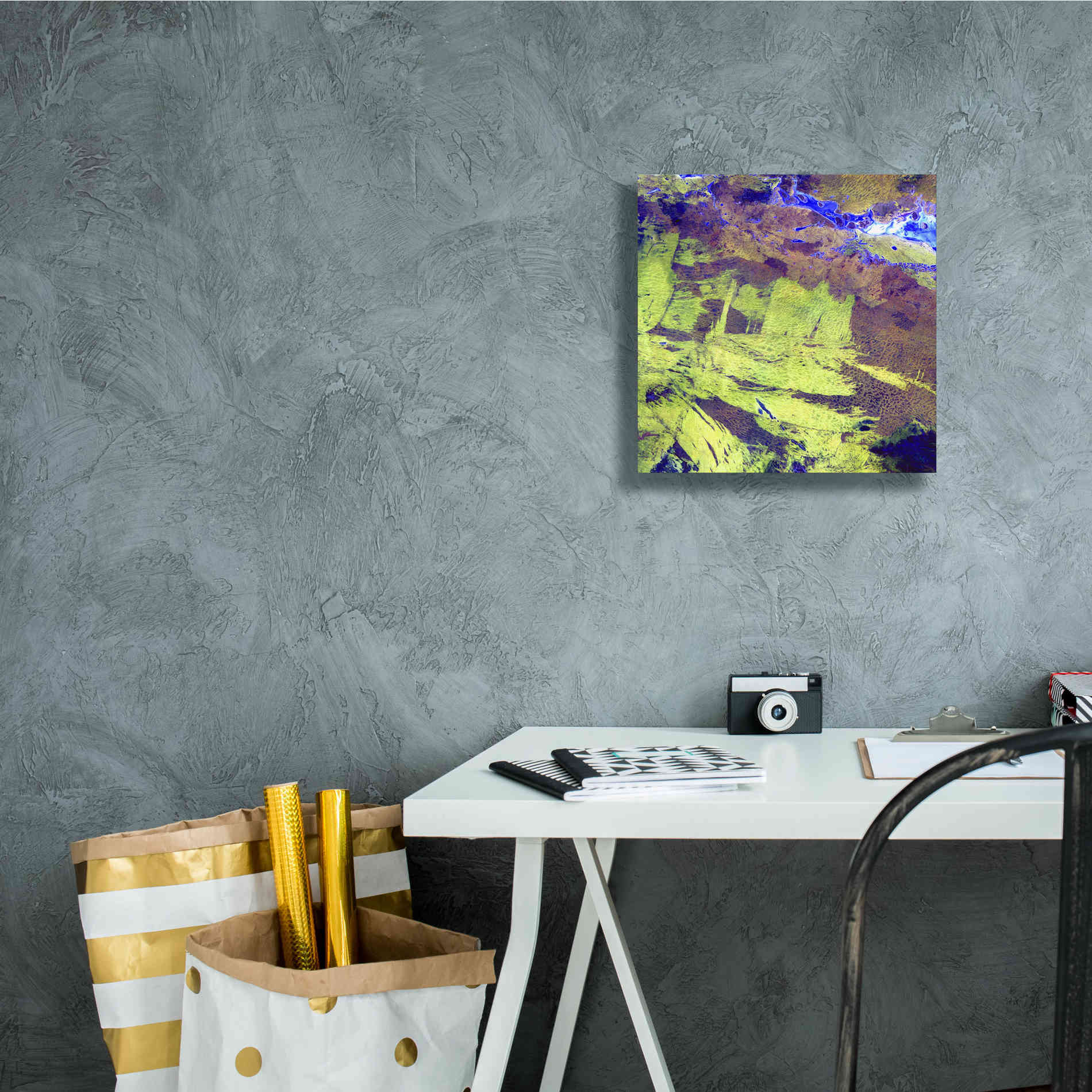 'Earth as Art: Lake Amadeus' Canvas Wall Art,12 x 12