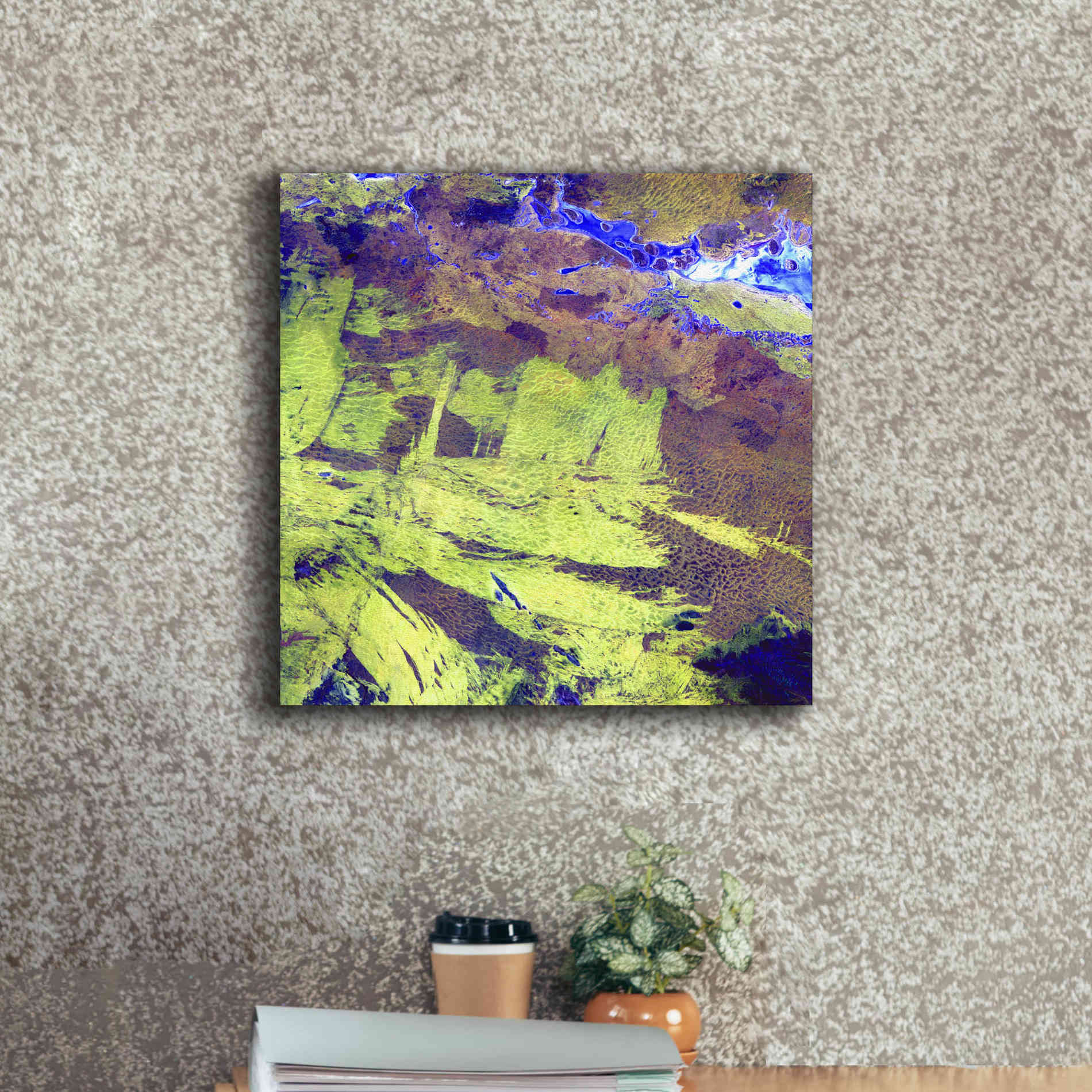 'Earth as Art: Lake Amadeus' Canvas Wall Art,18 x 18