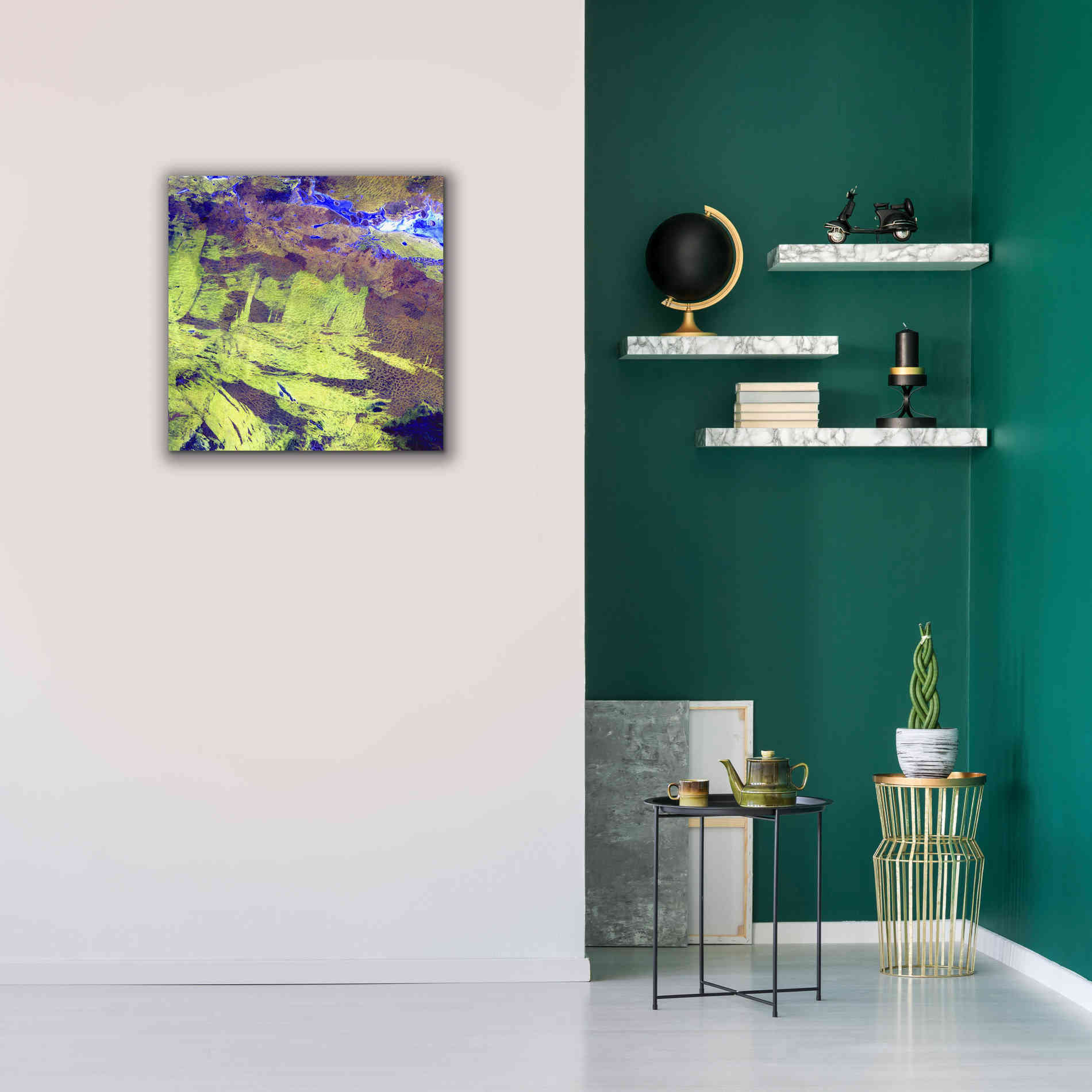 'Earth as Art: Lake Amadeus' Canvas Wall Art,26 x 26