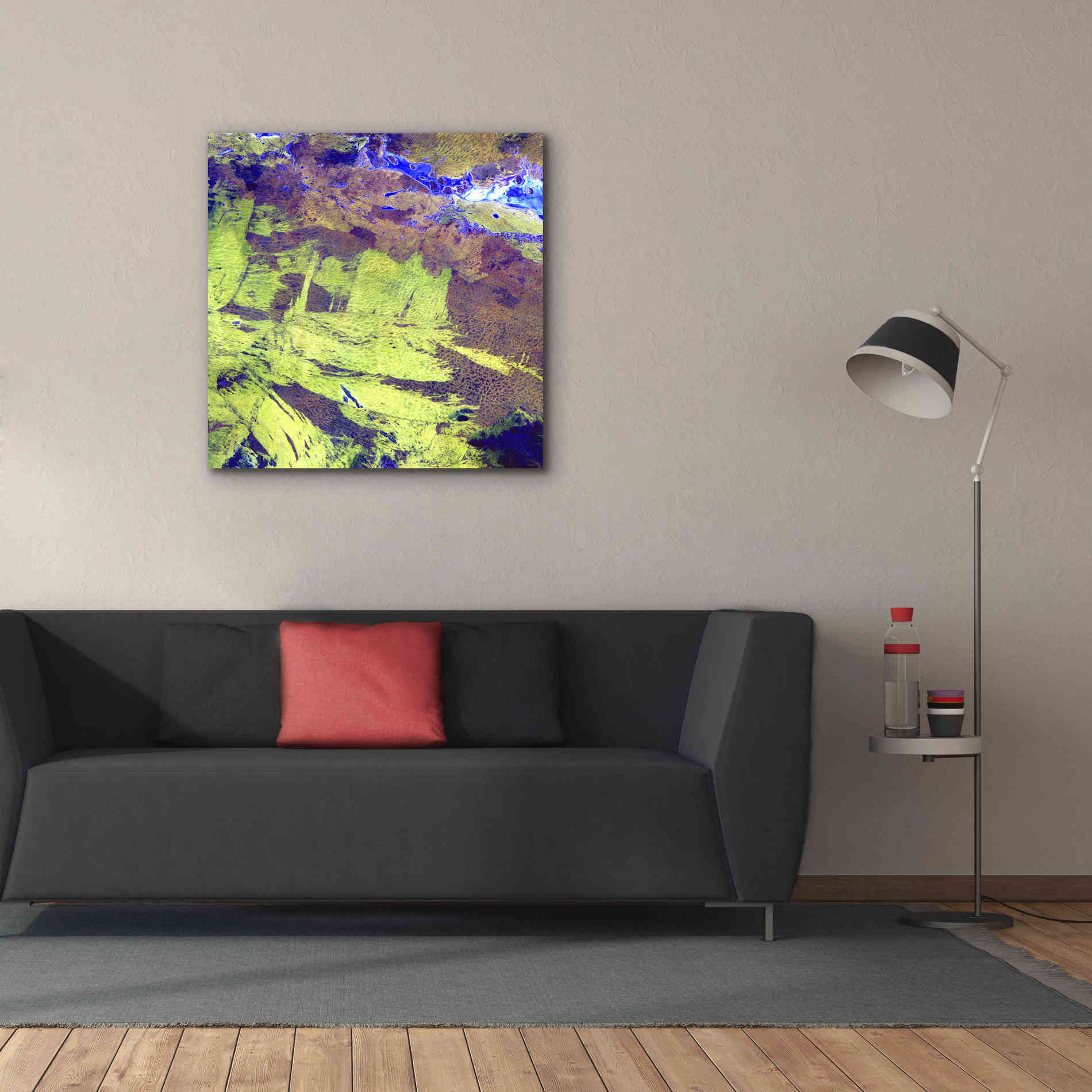 'Earth as Art: Lake Amadeus' Canvas Wall Art,37 x 37