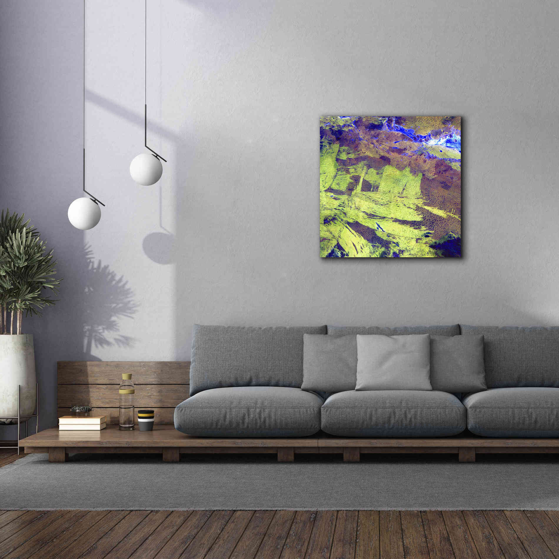 'Earth as Art: Lake Amadeus' Canvas Wall Art,37 x 37