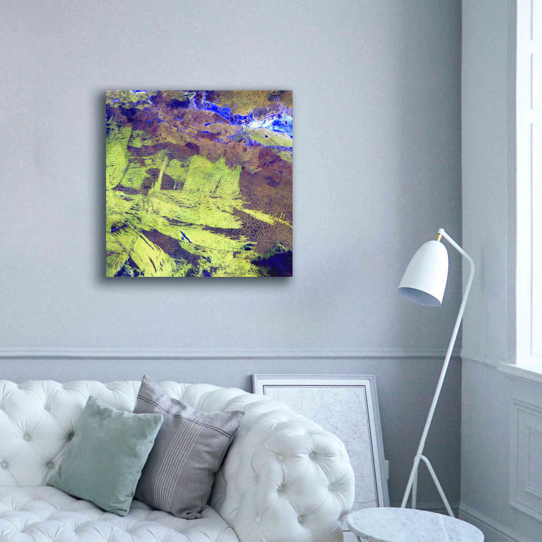 'Earth as Art: Lake Amadeus' Canvas Wall Art,37 x 37