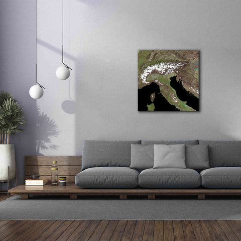 Image of 'Earth as Art: Mediterranean Sea' Canvas Wall Art,37 x 37